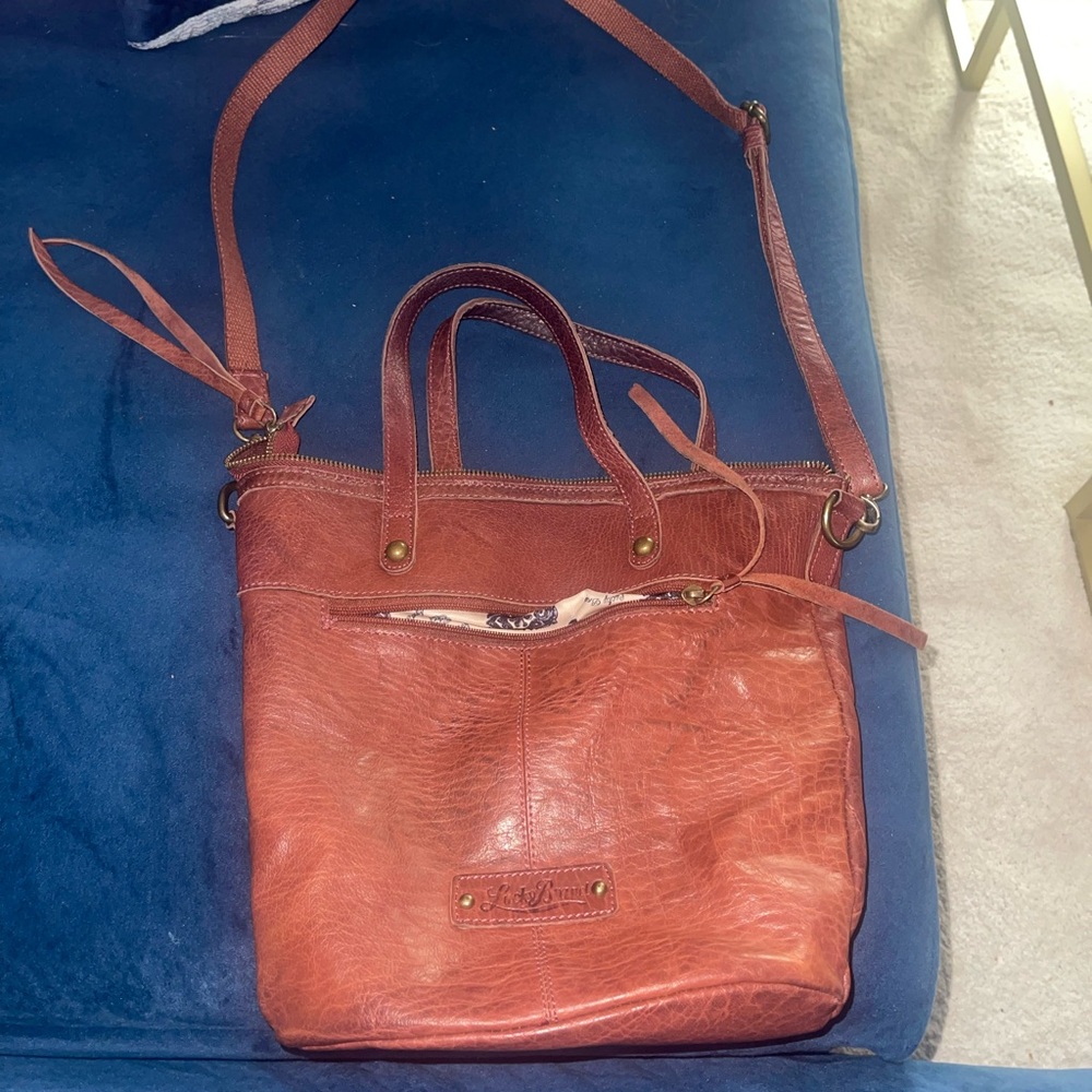 Vintage Lucky Brand  Brown Leather Women's Bag